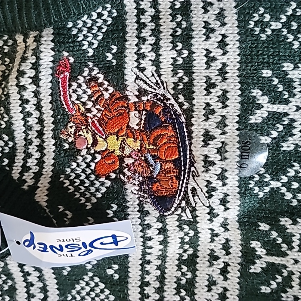 Disney Tigger Green Vest Kid Size 6M - Picture 3 of 9